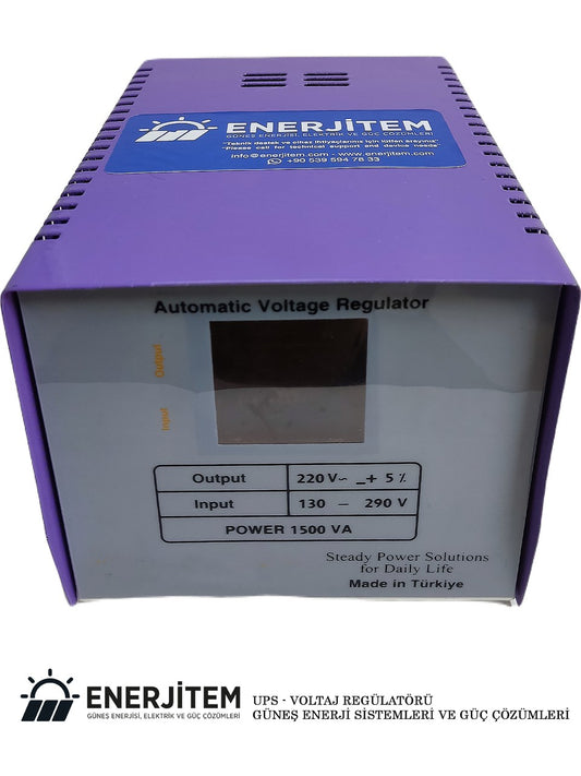 Enerjitem 1500 Va Voltage Regulator for Boiler and Refrigerator ENERJITEM1500VA