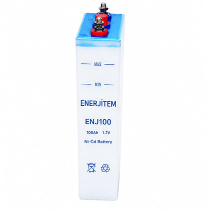 ENERJİTEM بطارية نيكل كادميوم NiCd 1.2V 100Ah