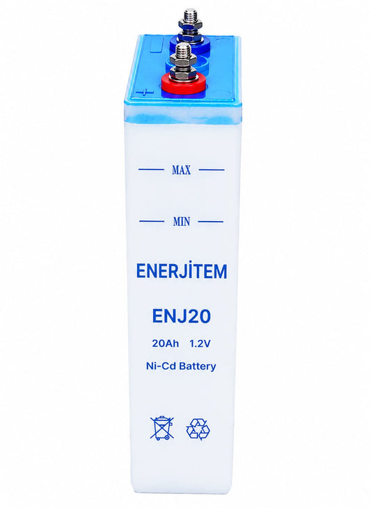 ENERJİTEM بطارية نيكل كادميوم NiCd 1.2V 20Ah