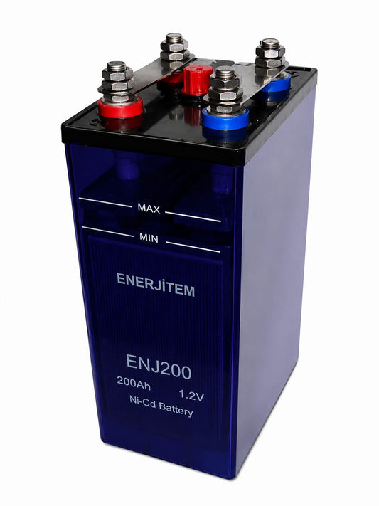 ENERJİTEM بطارية نيكل كادميوم NiCd 1.2V 200Ah