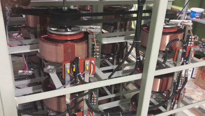 Enerjitem 75 kva 0-300 V ph-N, 0-516 V ph-ph Variac de test, AVEC BOUTON, AVEC ÉCRAN. Réglage de la tension, triphasé