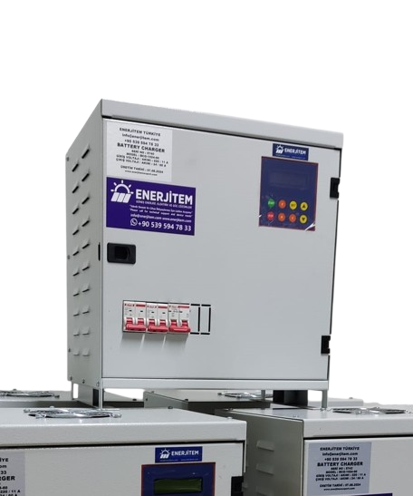 Enerjitem Mono Phase Rectifier, battery Charger, 220 Vac Input / 12 Vdc 100 Ah Output