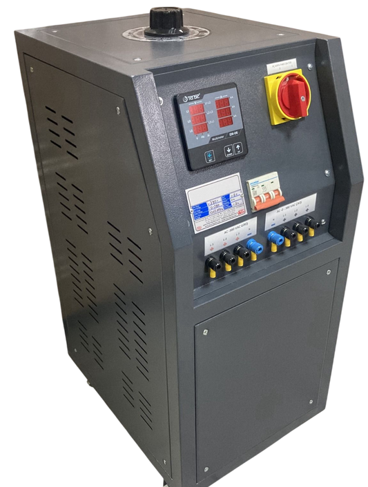 Enerjitem 10.5 kva 0-300 V p-n, 0-516 V p-p Test Variac, Voltage Adjustment, threephase